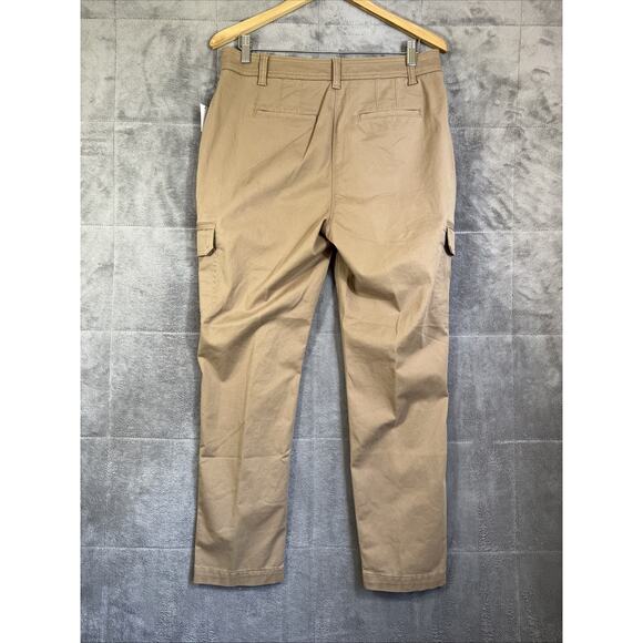 Talbots Pants Women 8 Beige Tan Khaki Chino Cargo Straight 27" Inseam NEW Preppy - Picture 4 of 10